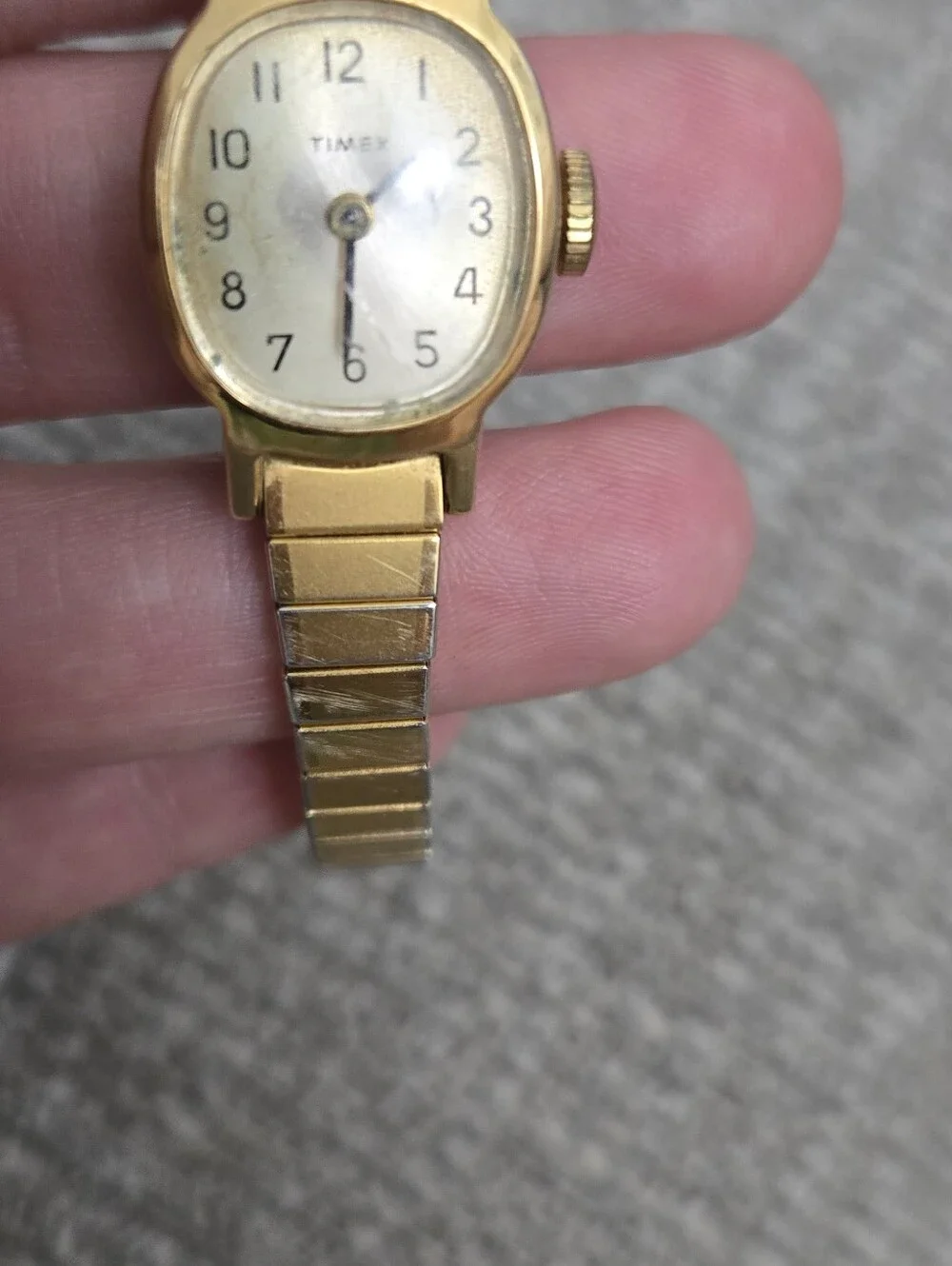 Timex Women's Gold Tone Stretch Band Watch